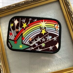 Buckle-Down Multicolor Star and Rainbow Belt Buckle